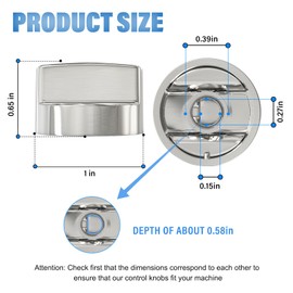lubiyack 5PCS ABS 811195 Hood Knob Replacement Compatible with 1543418 1663418 Ventilation Hood Knob Replacement, Replaces A805328 KIP5D44 5D44 B002MFNQ34