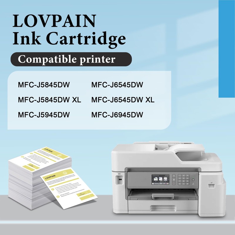 LC3039 Ultra High-Yield Black/Cyan/Magenta/Yellow Ink Cartridges(4Pack) - Lvan Compatible LC3039XXL