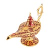 Magic Genie Lamp Red Zinc Alloy Antioxidant Fadeless Relief Pattern