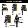 KAKILFOB Four Spiral Flute Step Drill Bit Set, 5 Pieces