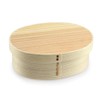 Eemon (祭りのええもん) Bentwappa Natural Bento Box, Finished in Japan, Oval