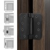 Hommyzone Adjustable Spring Door Hinge 4”X 4”, Stainless Steel Self-Closing