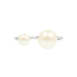 Elli Women's 925 Sterling Silver Freshwater Pearls Ring, Size N
