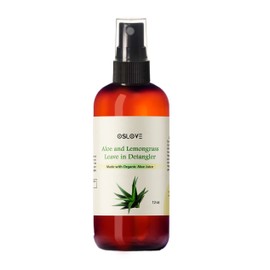 OSLOVE Aloe and Lemongrass Leave in Detangler Spray-made with organic aloe juice- 12oz
