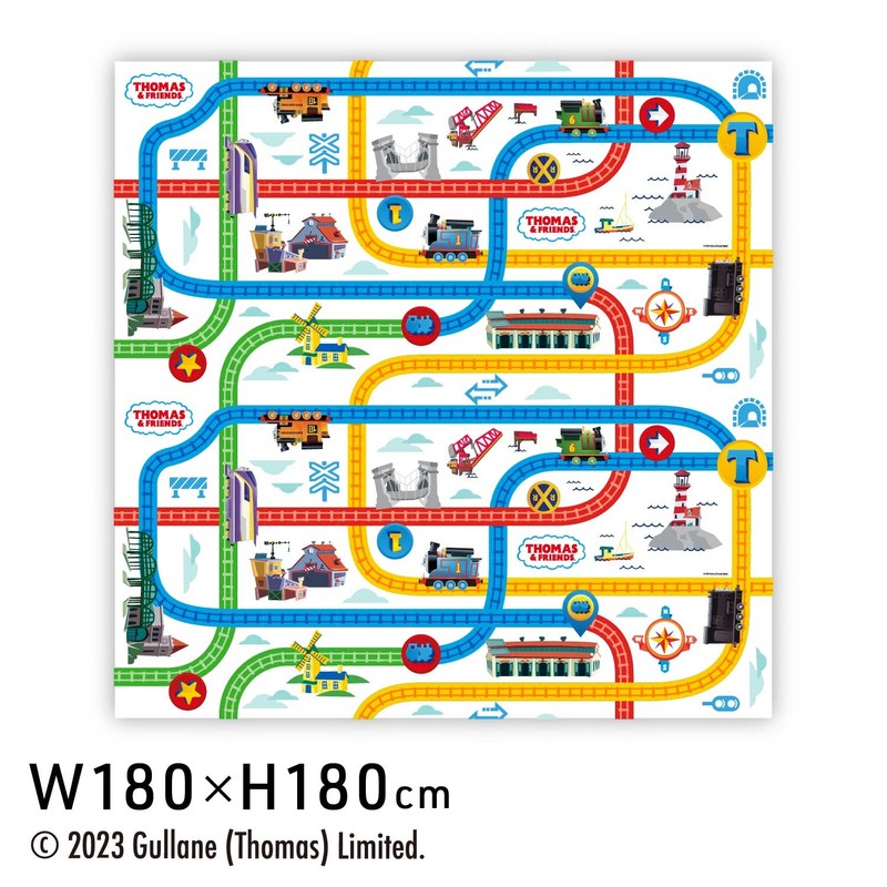 Asahi Koyo Thomas Kinsha Leisure Sheet LL Railway Pattern