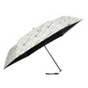 Champion CHU25MN55 Mini Folding Umbrella, Off-White, Logo Pattern, 21.7 inches