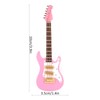 Guitar Decoration Miniature Ornaments Mini Musical Instrument Model Gift Pink