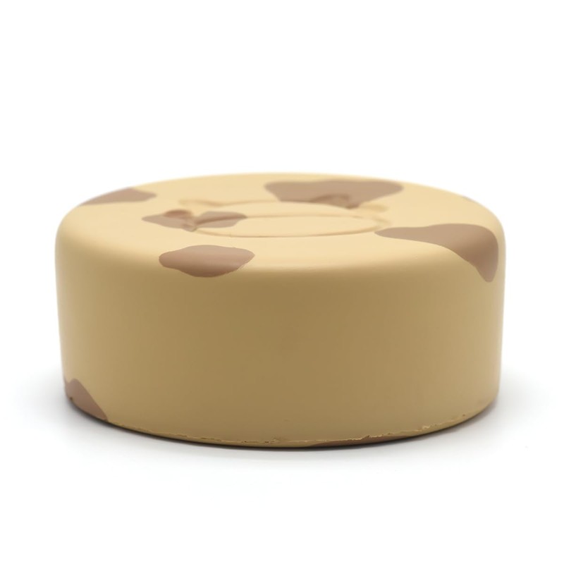 Kiibru 低反発 ミルクタブレット丸 スクイーズ 食物おもちゃ 12CM 柔らかい 減圧グッズ ストレス解消グッズ(コーヒー色)