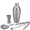 5-Piece Cocktail Mixing Set - Kit Includes Stainless Steel Shaker