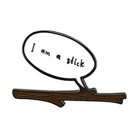 Ficsowy Enamel Pin, Tv Series Inspired, Fantasy Book Fans Collectible Lapel Pin, Funny Brown Branch Pin Gift Jewelry