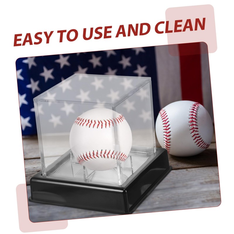 JOINPAYA Transparent Plus Baseball Day Case Baseball Display Box Decorative