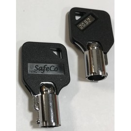 Trimax Trailer Lock Replacement Tubular Barrel Keys SafeCo Brands 2-Keys (2052 trimax)