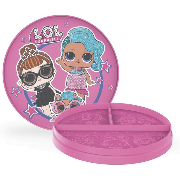 LOL! Surprise! 2 in 1 Reversible Divided Plate