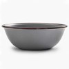 BAREBONES Enamel Bowl Set of 2, Stone Gray