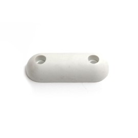 5 x White Oval Rubber Toilet Seat Buffer 60mm x 22mm x 12mm