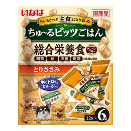 Inaba Chu-Ru Bits Rice Chisel Scissors 0.4 oz (12 g) x 6 Bags, Set of 3