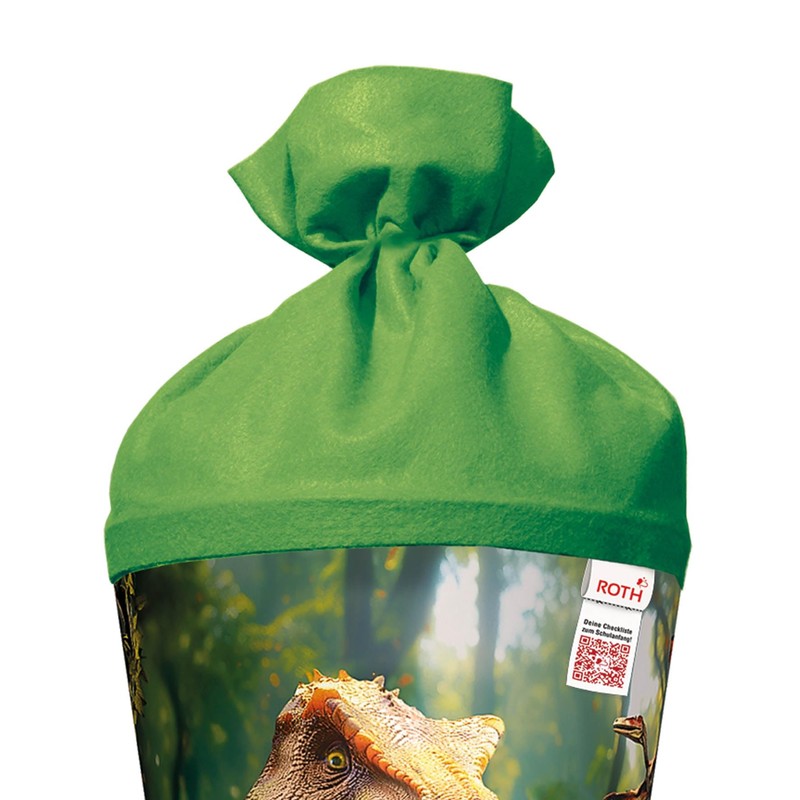 ROTH Motif School Cone, T-Rex World, 70 cm, Round, Rot(h)