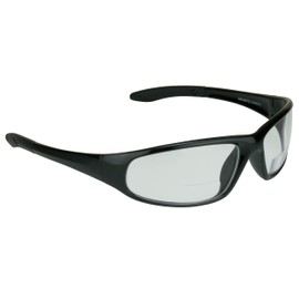 proSPORT Bifocal Safety Protective Glasses +1.50 Black Frame Clear Lens Z87 for Men and Women