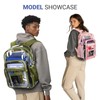 ZORFIN Clear Backpack Heavy Duty for School – 17in Transparent