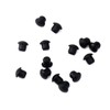 Tighall 50PCS Black Soft Plastic Plug Hole Cover, 4.5mm Waterproof
