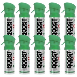 Boost Oxygen Pocket Size Natural 3L Canister | Respiratory Support for Aerobic Recovery, Altitude, Performance & Health (10 Pack)