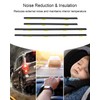 4 Pcs Weatherstrip Window Molding Trim Seal Belt 72410-SCA-E01 Fit