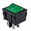 Rocker Switch Green Rocker 4 Pin 6A 250VAC Device Switch,