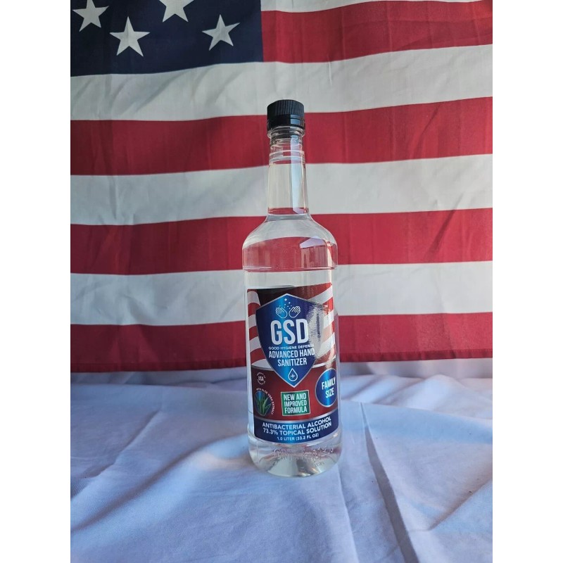 GSD Advanced Hand Sanitizer Liquid 73.3% Alcohol Based 1 Liter