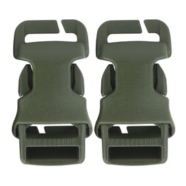 YASHALY 2pcs Tactical Quick-Release Buckles Molle Webbing Buckle Clip Fits Any Chest Rig Or Vest with 2.5cm Buckle, Od, One Size