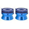 1 Pair NAB Hub Adapters Polished Aluminum Alloy Universal Loading