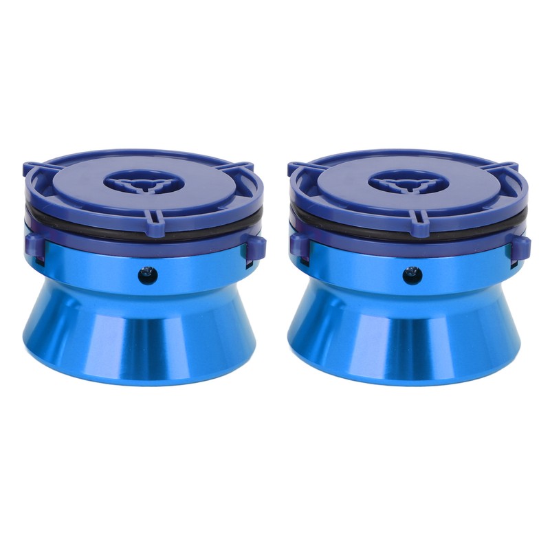 1 Pair NAB Hub Adapters Polished Aluminum Alloy Universal Loading
