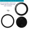 6" Black Circular Inspection Hatch Marine Access Port Hatch Cover,Boat