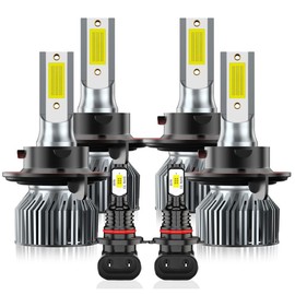 VIONTREX Fit For 2005-2022 Ford F250 F350 F450 Super Duty Driving Light Bulbs Combo, 500% Enhanced Visibility With 12000RPM Turbo Fan, Direct Installation, 6-Pack Lighting Bundle