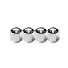 GKmow Pack-4 Skull Car Wheel Tire Valve Stem Caps, Dust