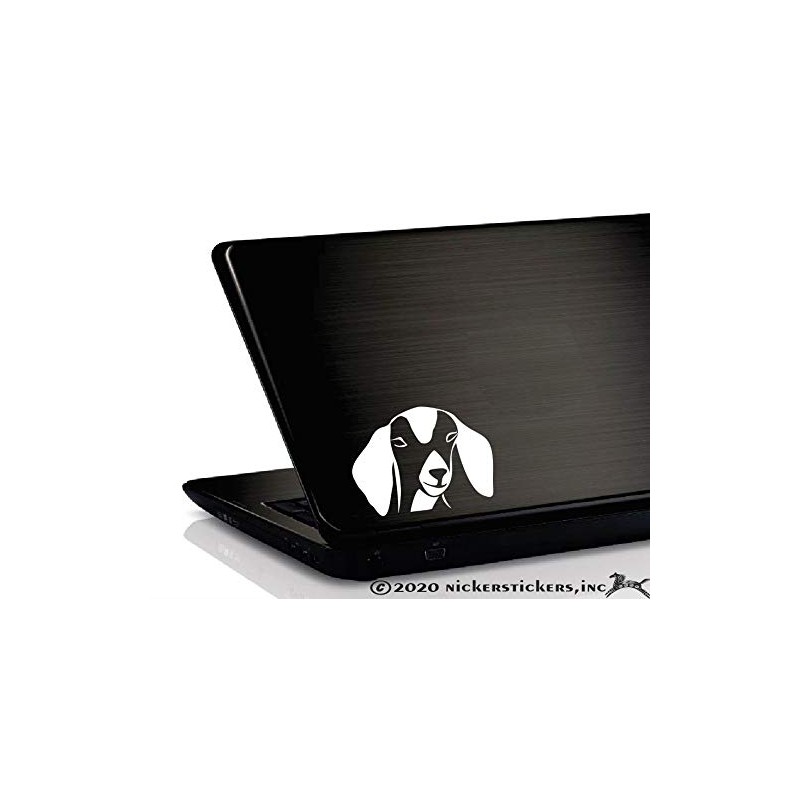 Nubian Goat Head Window Decal Sticker