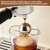 2‑Pack Espresso Cooling Balls Stainless Steel with Stand and Storage