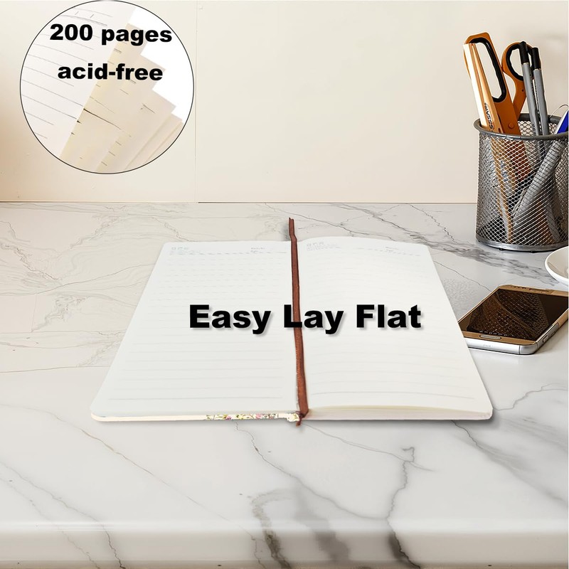 HZMLYDJ Bible Verse Lined Journal Notebook for Women Men, 200