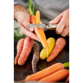 Rosle Stainless Steel Left-Handed Swivel Peeler, 7.5-inch