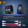 Nilight 90002B Interior Light Rocker Switch LED Light Bar 5Pin