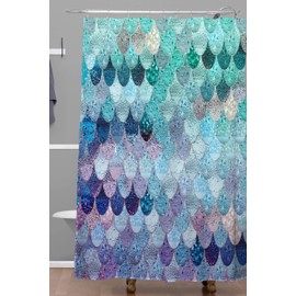 Society6 Monika Strigel Summer Mermaid II Shower Curtain, 72" x 69" 2lbs, Multi