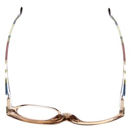 Calabria Flip Up Magnifying Makeup Reading Glasses +1.00 Olive Eye Make Up Cosmetic Rotating Single Lens Reader w/Soft Case