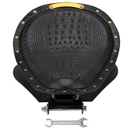 VG MOTO Motorcycle Drive Seat Bobber Solo Seat with Spring Base Mounting Bracket Kit Replacement for Harley Davidson Sportster XL 883 1200 (Black-Crocodile Rivet)