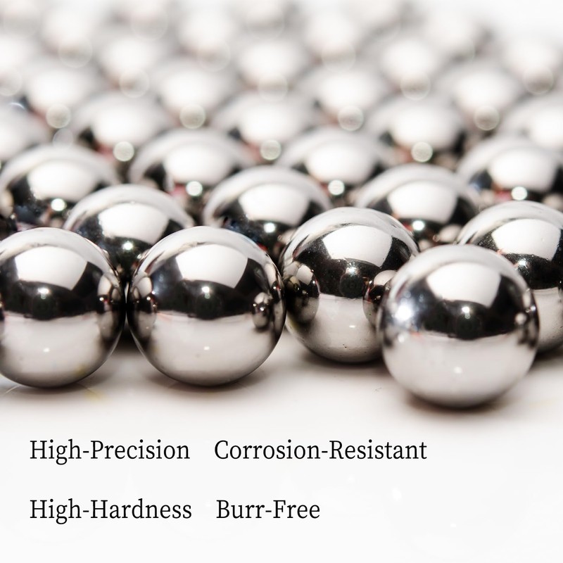 Two 1-7/8" Inch Diameter Hardened Chrome Solid Steel Bearing Balls,