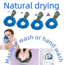 playWooWgo 6 Pack Mask Liners Compatible with Large Size CPAP Full Face Mask,Comfort Reusable Cushion Mask Covers,Absorbs Facial Oils and Moisture Improve The Comfort of Wearing The Mask (Large Size)