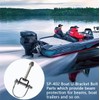 Toeloioh SP-402 Boat U-Bracket Transom Bolt,Bolt-On Bracket for Transom Saver