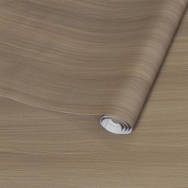 BAYYA Light Brown Wood Grain Contact Paper Walnute Wallpaper Peel and Stick Countertops Tan Grey Waterproof Self Adhesive Thick 15.75"x354" Wooden Wall Paper Vinyl Wrap Cabinet Covers for Kitchen