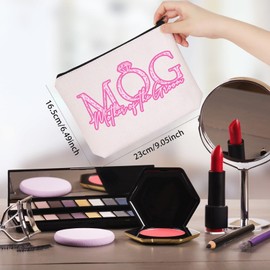 WCGXKO Mother of The Groom Gift From Bride Mother of The Groom Gift From Son MOG Makeup Bag Wedding Day Gift (Mother of The Groom Bag)