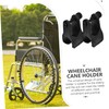 SAFIGLE 2Pcs Lightweight Crutch Holder for Wheelchairs Cane Mount Stand