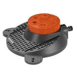 Gardena 02073-20"Classic -Boogie 6 Pattern Sprinkler - Grey/Orange