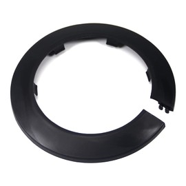 MroMax Fit 3.5" Outer Diameter Flange Water Pipe Cover Decoration Black Pipe Cover Radiator PP Plastic 90mm Escutcheon Pipe Collar for Wall Pipe Tube Decoration 1Pc